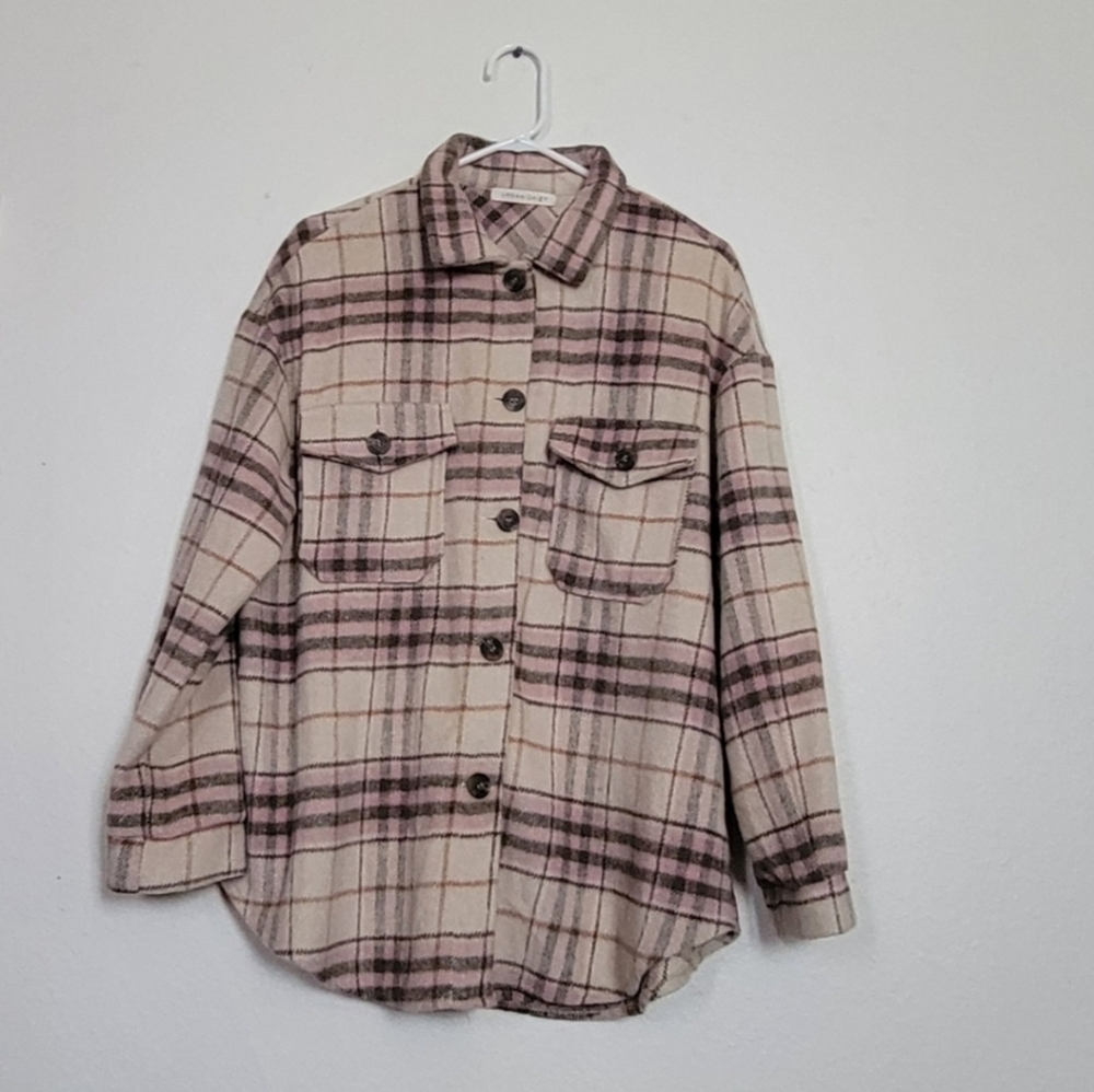 Large Urban Daizy Pink Flannel